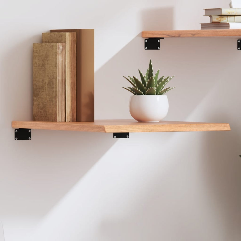 Wandregal Eiche massiv 40x60 cm Hellbraun