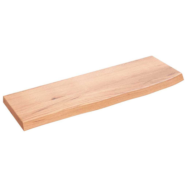 vidaXL Étagère murale marron clair 60x20x2 cm en bois de chêne massif traité