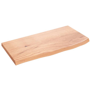 vidaXL Étagère murale marron clair 60x30x2 cm en chêne massif traité