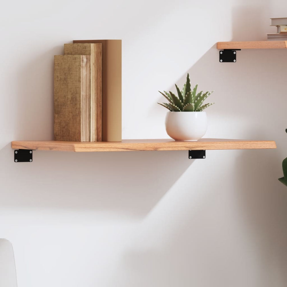 Wandregal Eiche Hellbraun 60 cm Massivholz