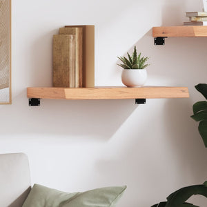 Wandregal Eiche Hellbraun 60 cm Massivholz