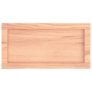 Wandregal Eiche Hellbraun 60 cm Massivholz
