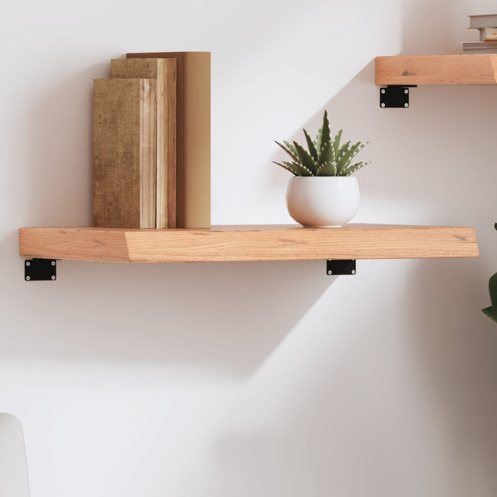 Wandregal Eiche Hellbraun 60 cm Massivholz