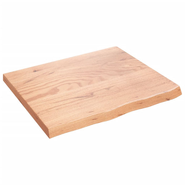 Wandregal Eiche Hellbraun 60cm Massivholz