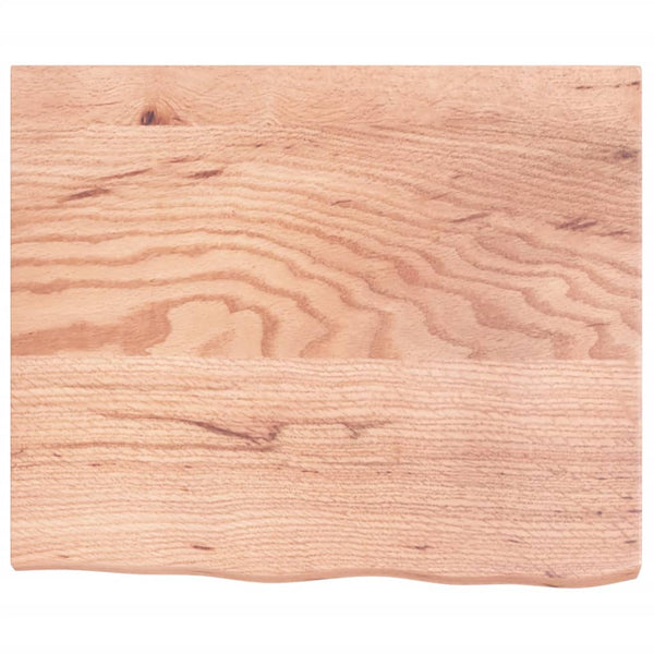 Wandregal Eiche Hellbraun 60cm Massivholz