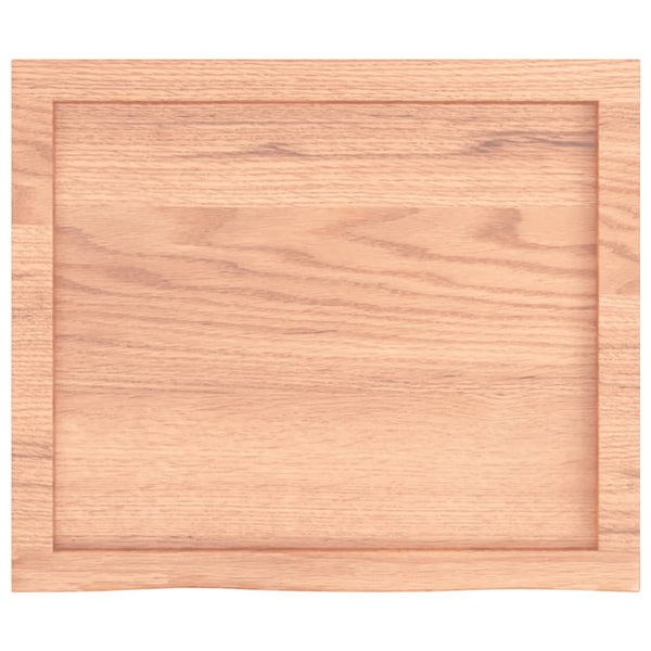 Wandregal Eiche Hellbraun 60cm Massivholz