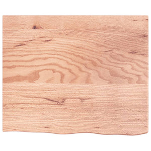 Wandregal Hellbraun 60x50 cm Eiche Massivholz