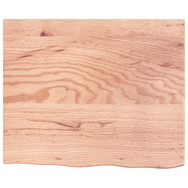 Wandregal Hellbraun 60x50 cm Eiche Massivholz