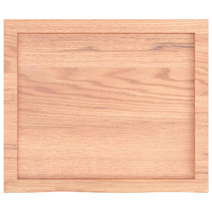 Wandregal Hellbraun 60x50 cm Eiche Massivholz