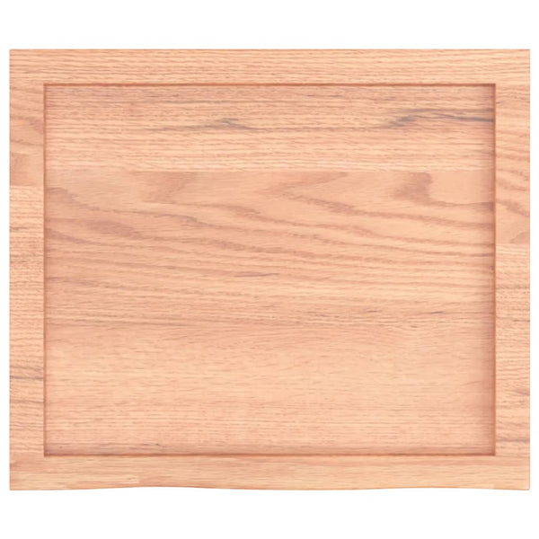 Wandregal Hellbraun 60x50 cm Eiche Massivholz