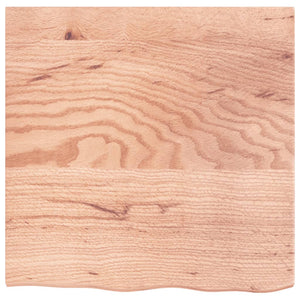 Wandregal Eiche Hellbraun 60x60 cm Massivholz