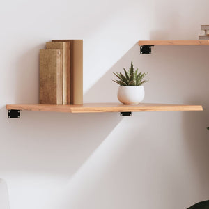 Wandregal Eiche Hellbraun 60x60 cm Massivholz