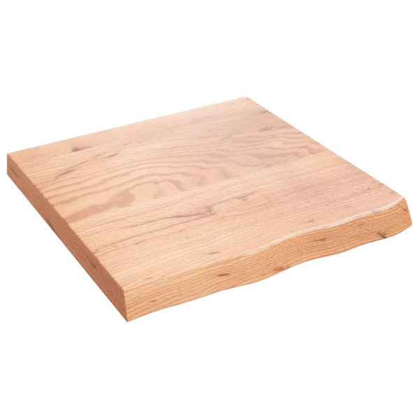 Wandregal Eiche Massivholz Hellbraun 60x60 cm