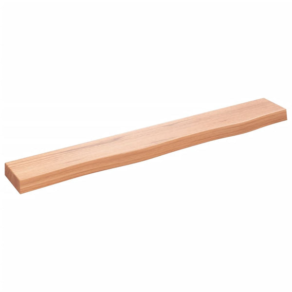 Wandregal Eiche Hellbraun 80cm Massivholz