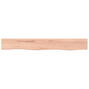 Wandregal Eiche Hellbraun 80cm Massivholz