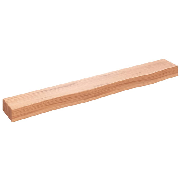 Wandregal Eiche Hellbraun 80cm Massivholz