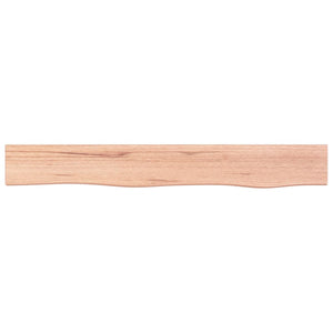 Wandregal Eiche Hellbraun 80cm Massivholz