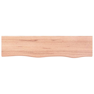 Wandregal Eiche Massivholz Hellbraun 80cm