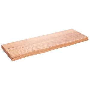 Wandregal Hellbraun 80 cm Eiche Massivholz