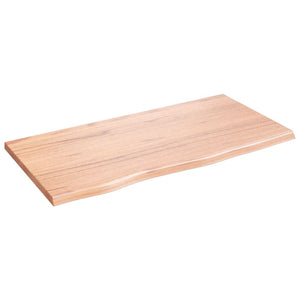 Wandregal Eiche Massivholz Hellbraun 80 cm