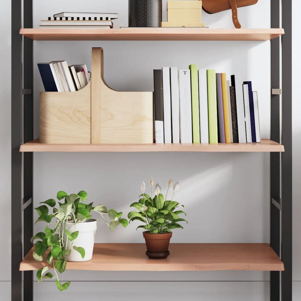 Wandregal Eiche Massivholz Hellbraun 80 cm