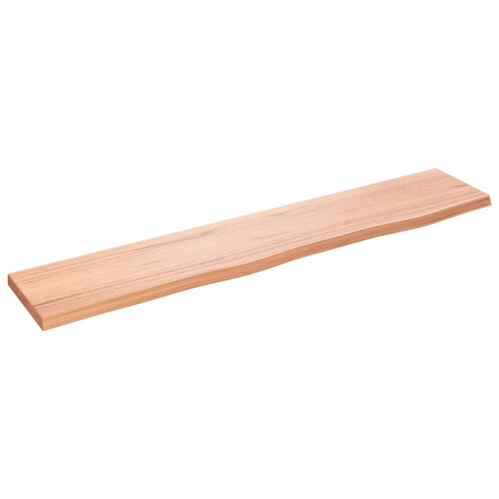 Wandregal Hellbraun 100 cm Eiche Massivholz