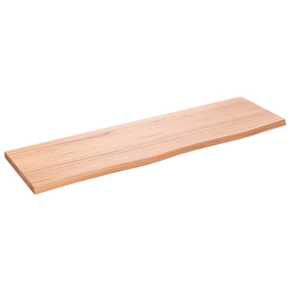 Eiche Wandregal Hellbraun 100cm Massivholz