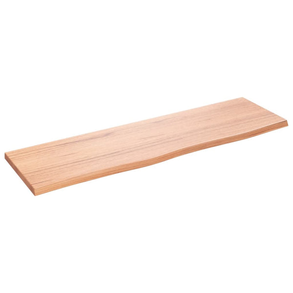 Eiche Wandregal Hellbraun 100cm Massivholz