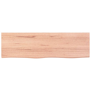 Eiche Wandregal Hellbraun 100cm Massivholz
