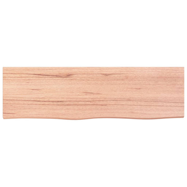 Eiche Wandregal Hellbraun 100cm Massivholz
