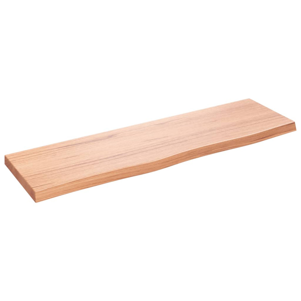 Wandregal Eiche Hellbraun 100 cm Massivholz
