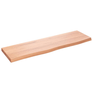 Wandregal Eiche Hellbraun 100 cm Massivholz