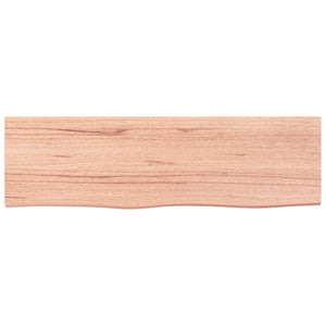 Wandregal Eiche Hellbraun 100 cm Massivholz
