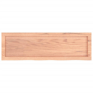 Wandregal Eiche Hellbraun 100 cm Massivholz