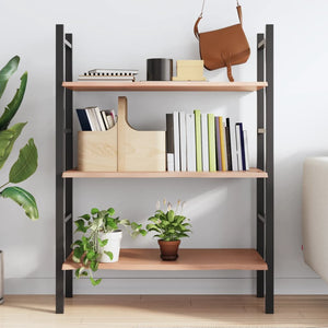 Wandregal Eiche Massivholz Hellbraun 100x40 cm