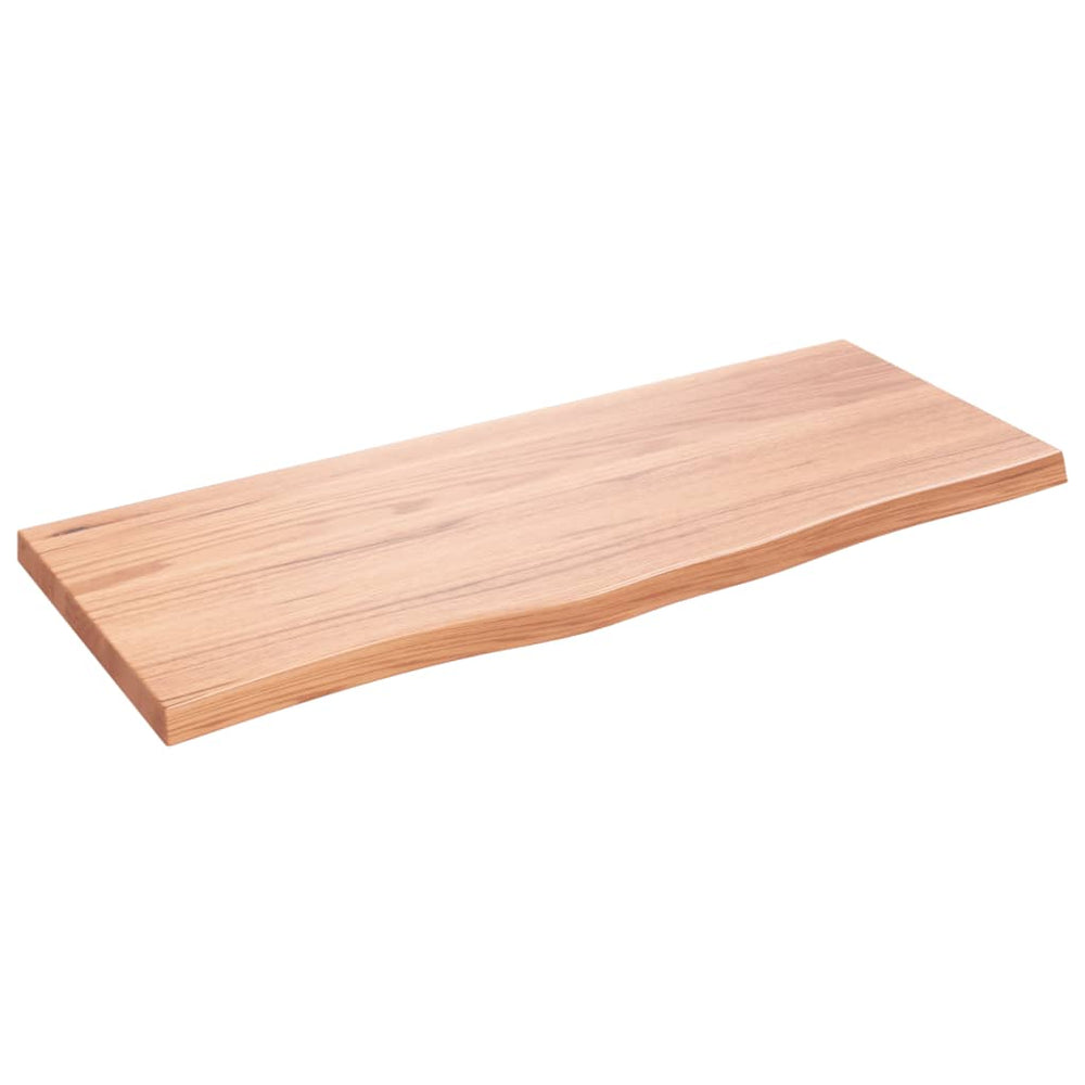 Wandregal Eiche Hellbraun 100 cm Massivholz