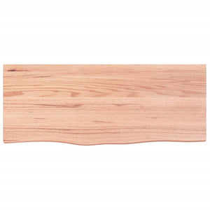 Wandregal Eiche Hellbraun 100 cm Massivholz