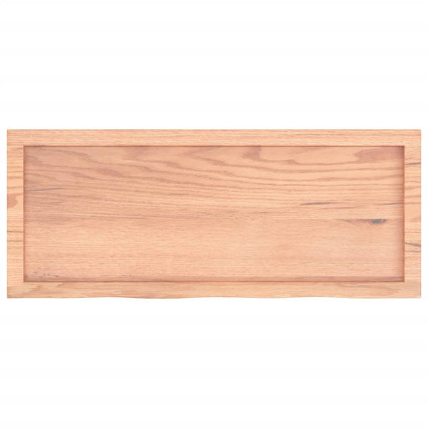 Wandregal Eiche Hellbraun 100 cm Massivholz