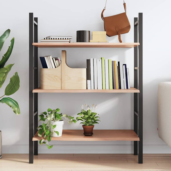 Wandregal Eiche Hellbraun 100x50 cm Massivholz