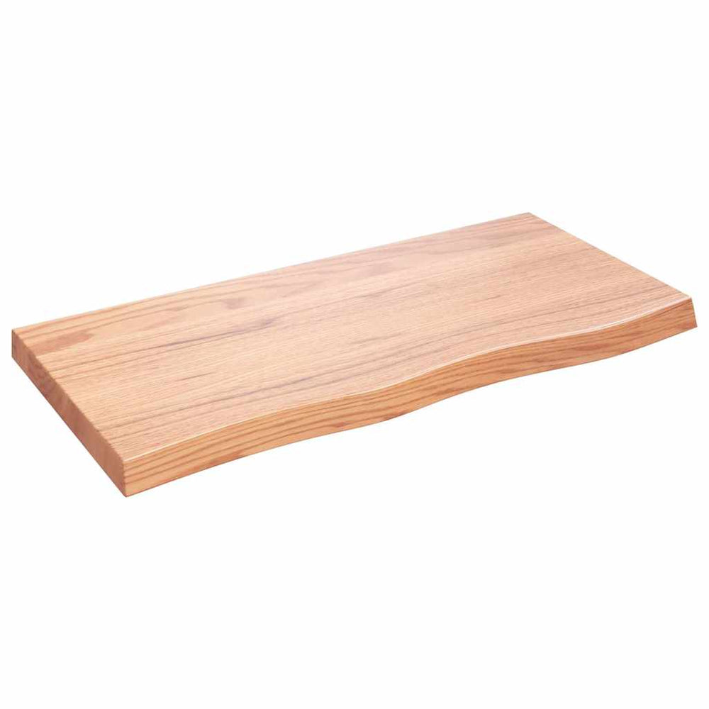 Wandregal Eiche Hellbraun 100 cm Massivholz