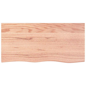 Wandregal Eiche Hellbraun 100 cm Massivholz