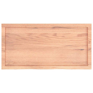 Wandregal Eiche Hellbraun 100 cm Massivholz