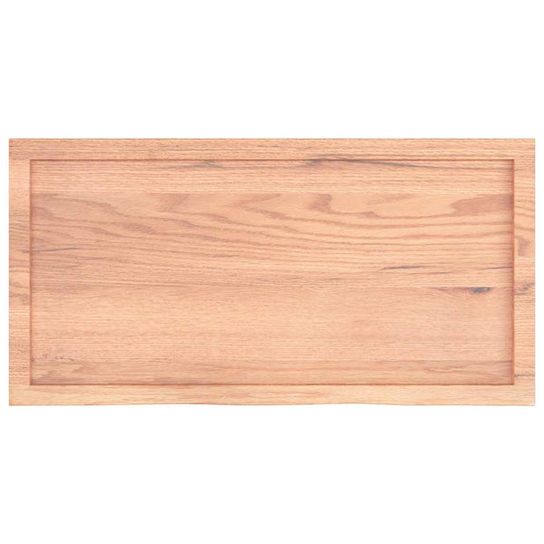 Wandregal Eiche Hellbraun 100 cm Massivholz
