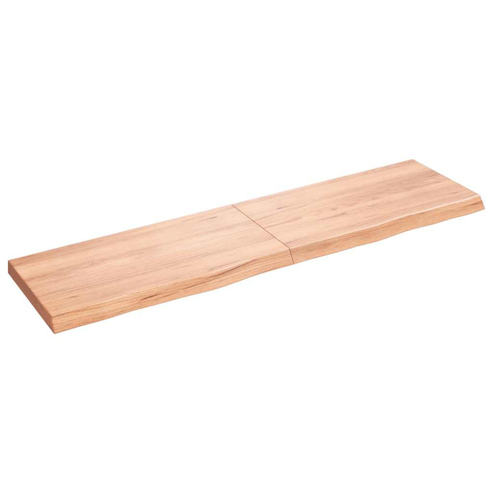 Wandregal Eiche Hellbraun 120cm Massivholz
