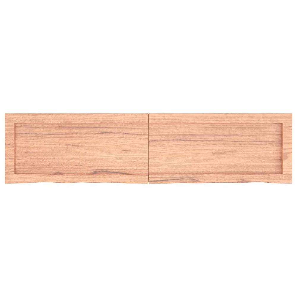 Wandregal Eiche Hellbraun 120cm Massivholz