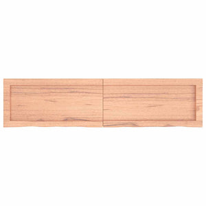 Wandregal Eiche Hellbraun 120cm Massivholz