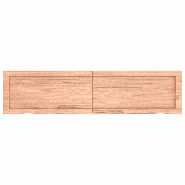 Wandregal Eiche Hellbraun 120cm Massivholz