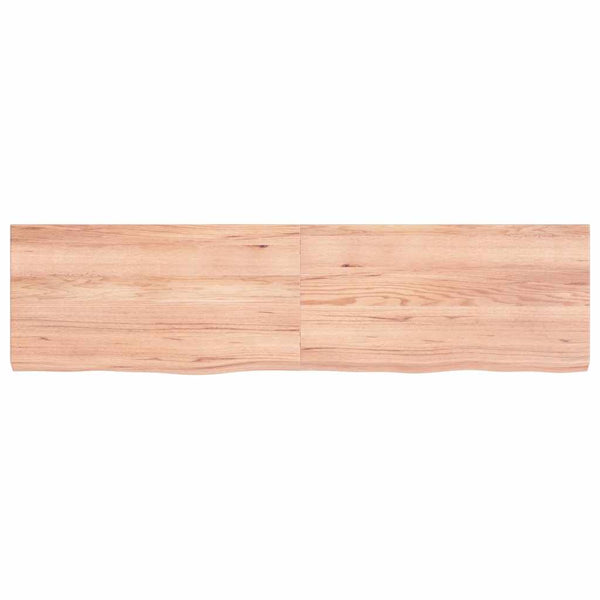 Wandregal Eiche Hellbraun 120cm Massivholz