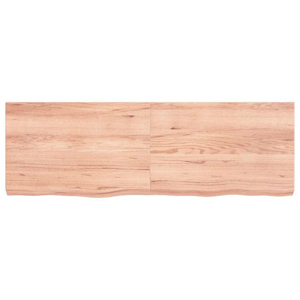 Wandregal Hellbraun 120cm Eiche Massivholz