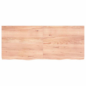 Wandregal Eiche Massivholz Hellbraun 120 cm